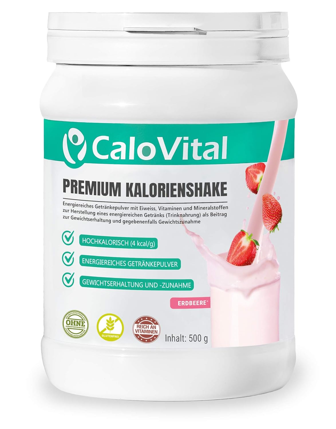 CaloVital- Premium Kalorienshake, Hochkalorische Trinknahrung- Gewichtszunahme Getränke