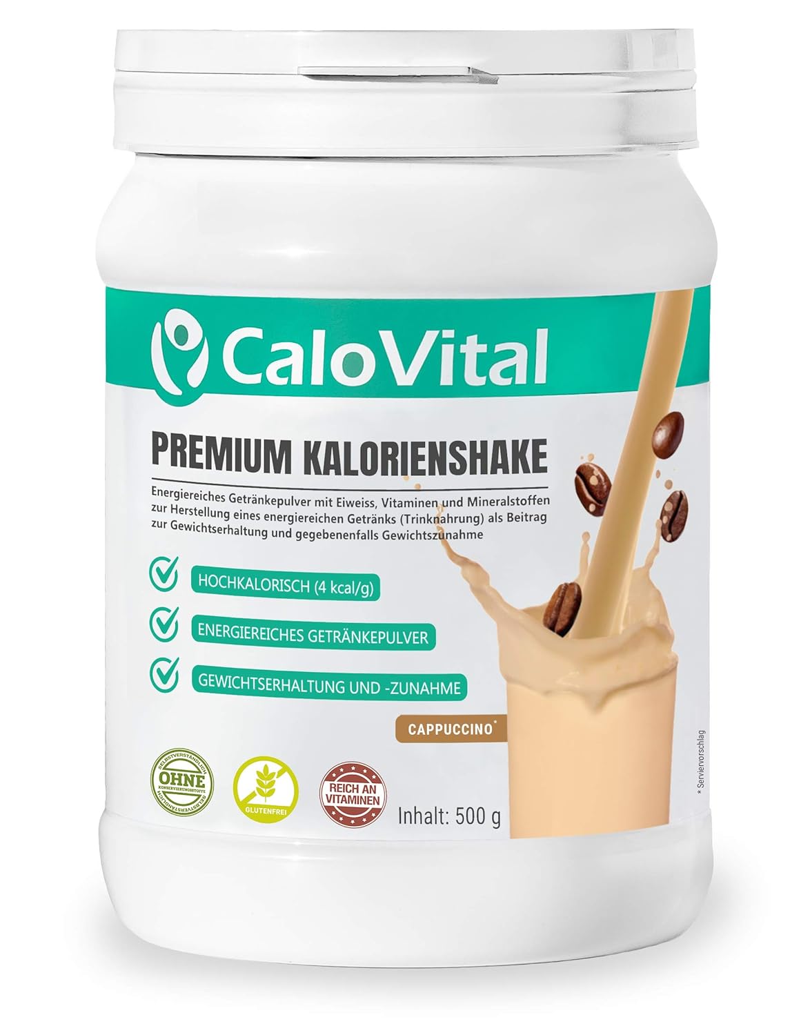 CaloVital- Premium Kalorienshake, Hochkalorische Trinknahrung- Gewichtszunahme Getränke