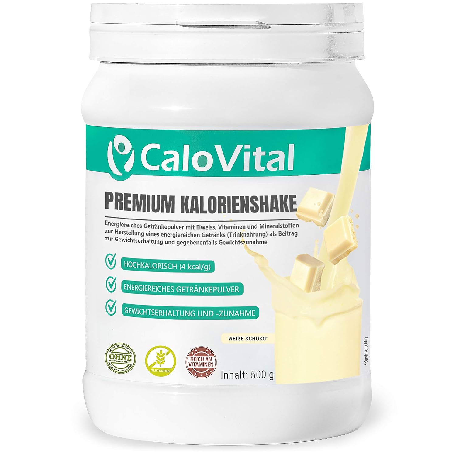 CaloVital- Premium Kalorienshake, Hochkalorische Trinknahrung- Gewichtszunahme Getränke