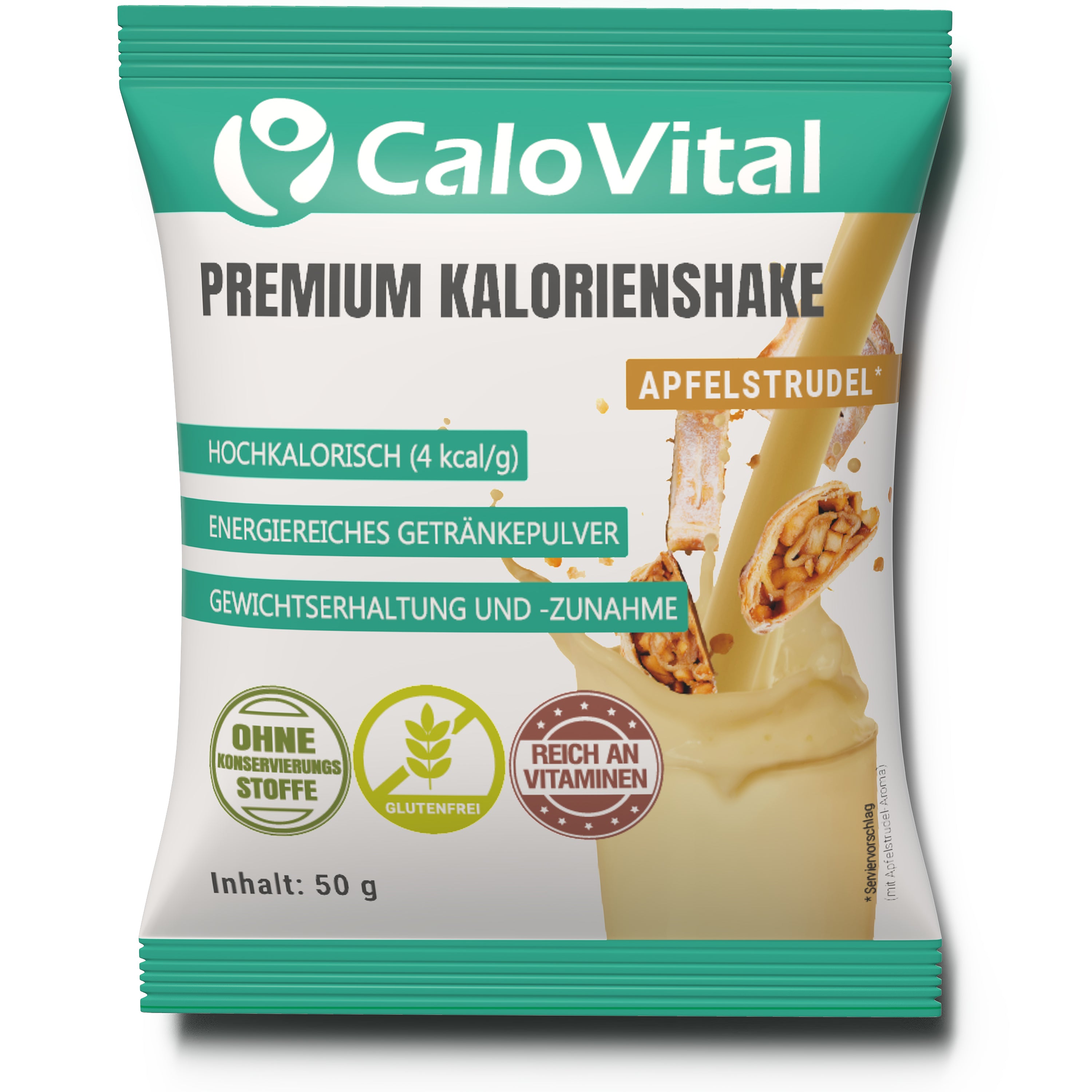 CaloVital Probierpaket: Hochkalorische Trinknahrung für schnelle Gewichtszunahme | 50g Pulverbeutel als Sparbundle