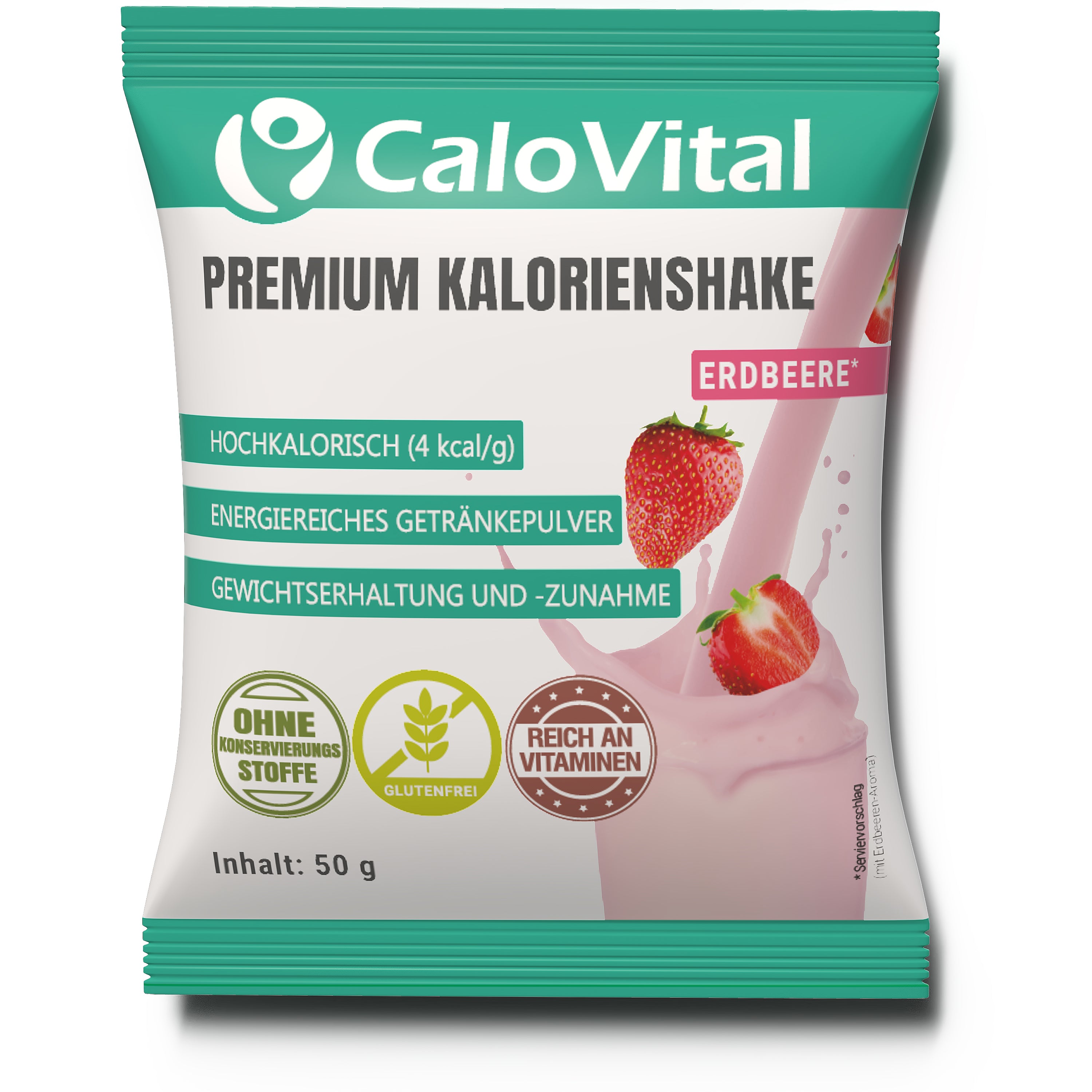 CaloVital Probierpaket: Hochkalorische Trinknahrung für schnelle Gewichtszunahme | 50g Pulverbeutel als Sparbundle