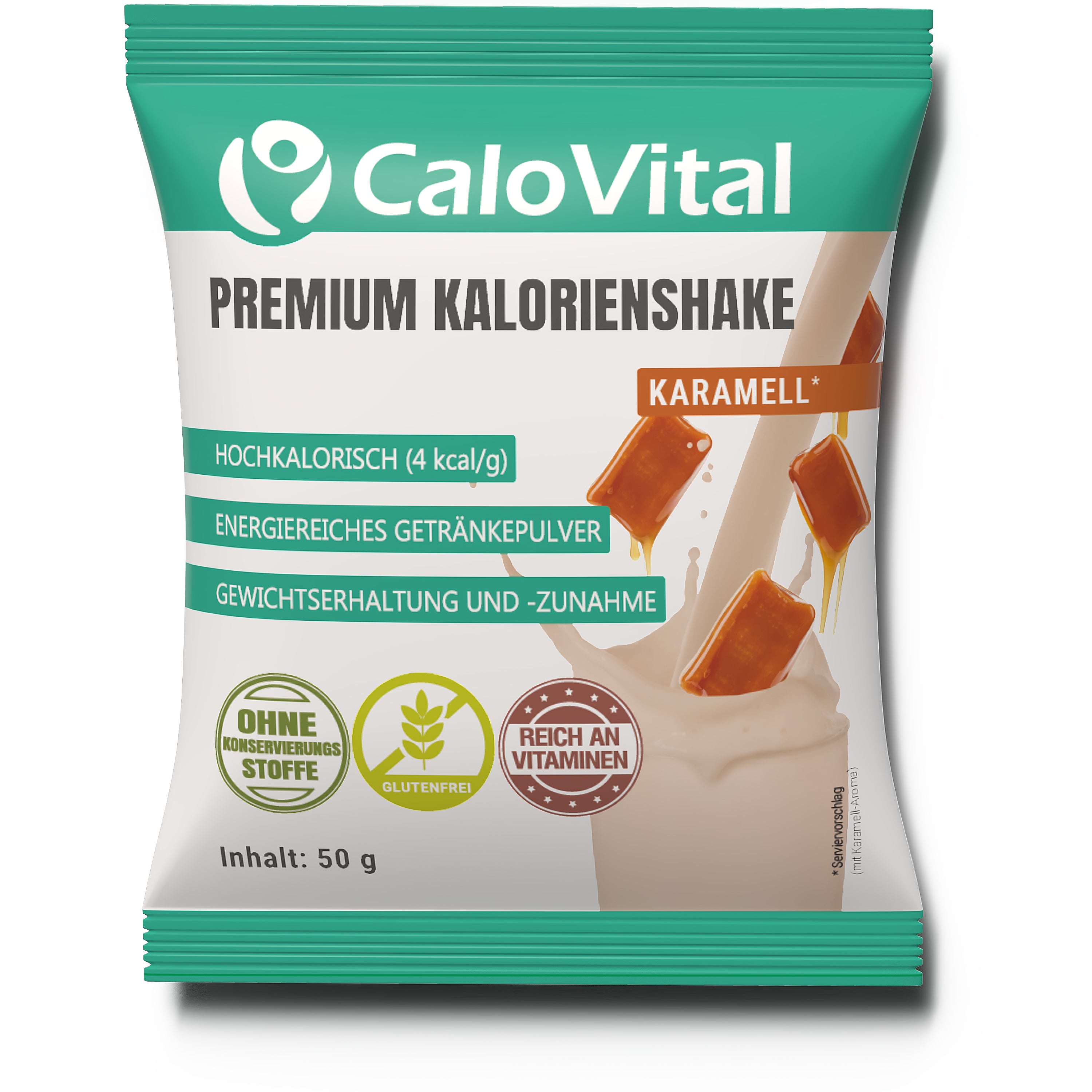 CaloVital Probierpaket: Hochkalorische Trinknahrung für schnelle Gewichtszunahme | 50g Pulverbeutel als Sparbundle