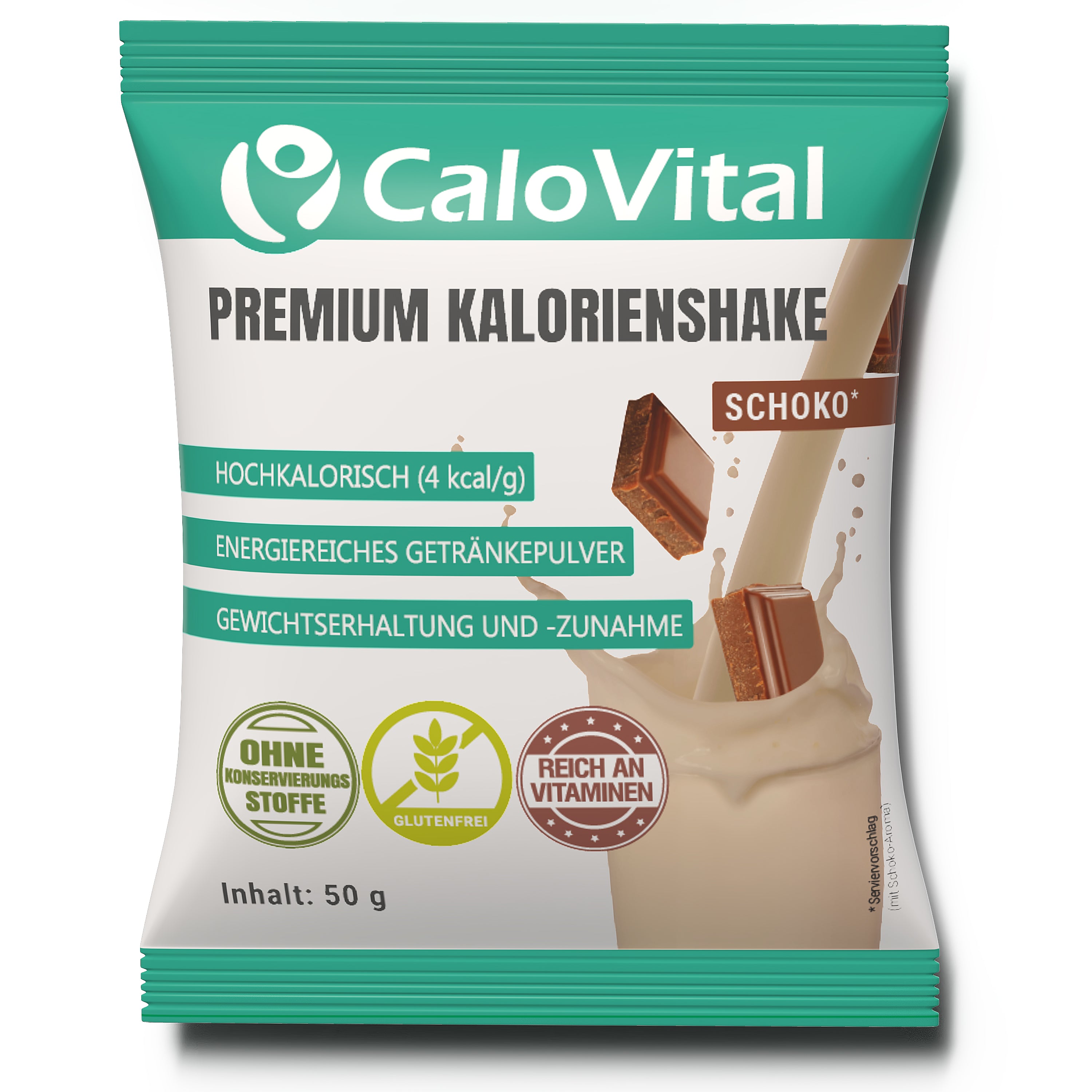 CaloVital Probierpaket: Hochkalorische Trinknahrung für schnelle Gewichtszunahme | 50g Pulverbeutel als Sparbundle