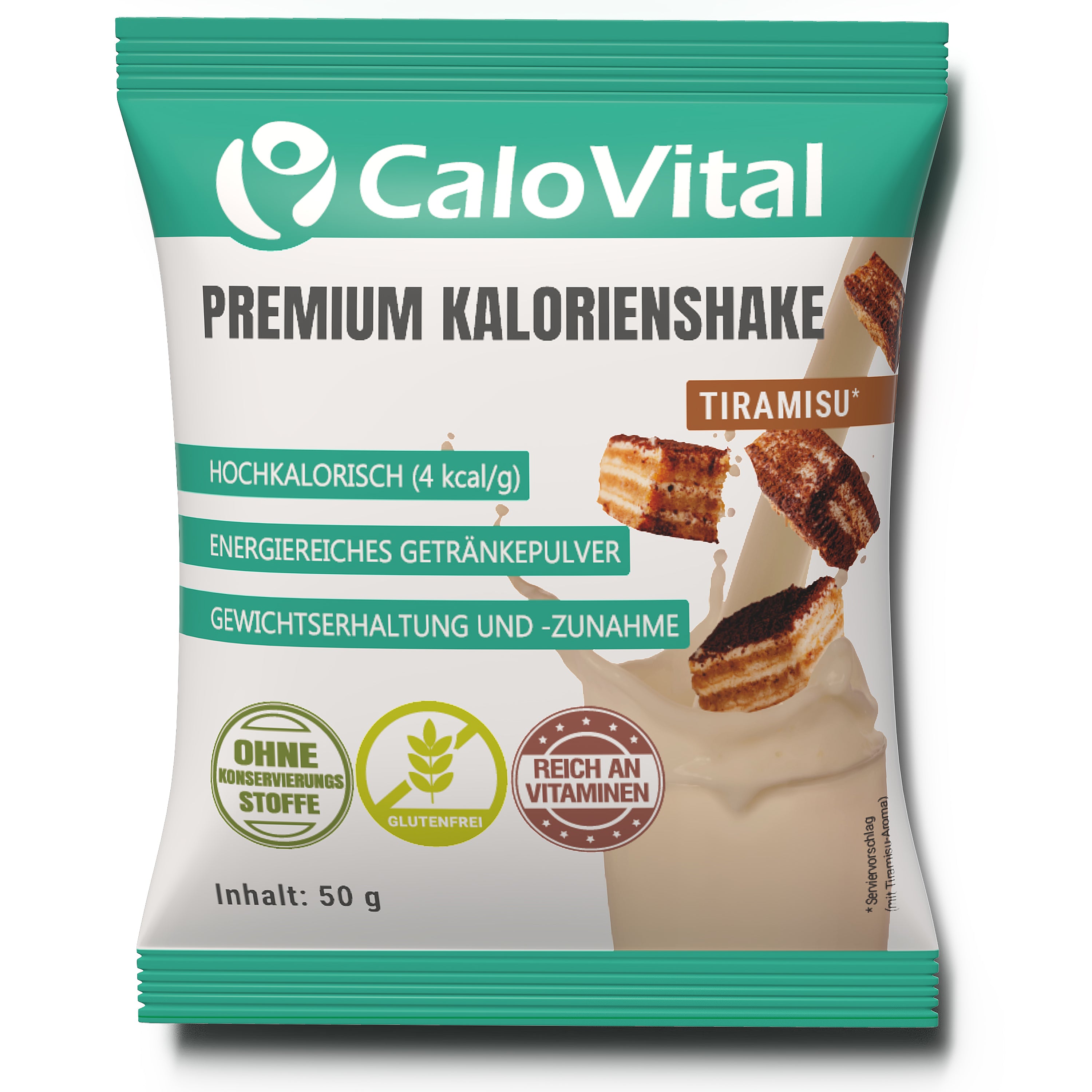 CaloVital Probierpaket: Hochkalorische Trinknahrung für schnelle Gewichtszunahme | 50g Pulverbeutel als Sparbundle