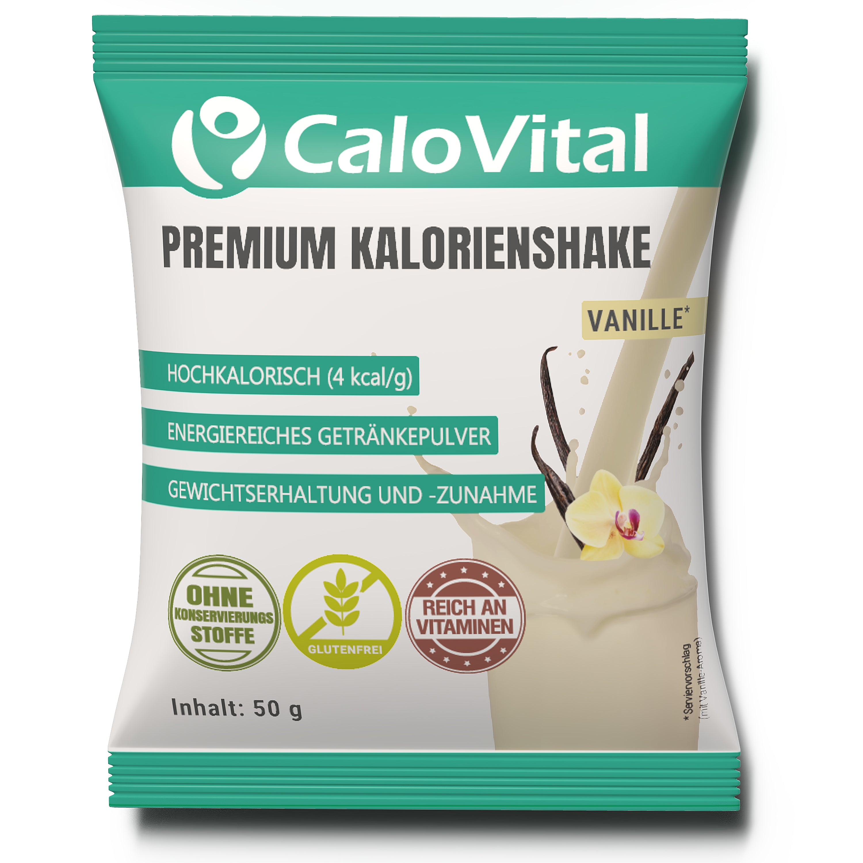 CaloVital Probierpaket: Hochkalorische Trinknahrung für schnelle Gewichtszunahme | 50g Pulverbeutel als Sparbundle