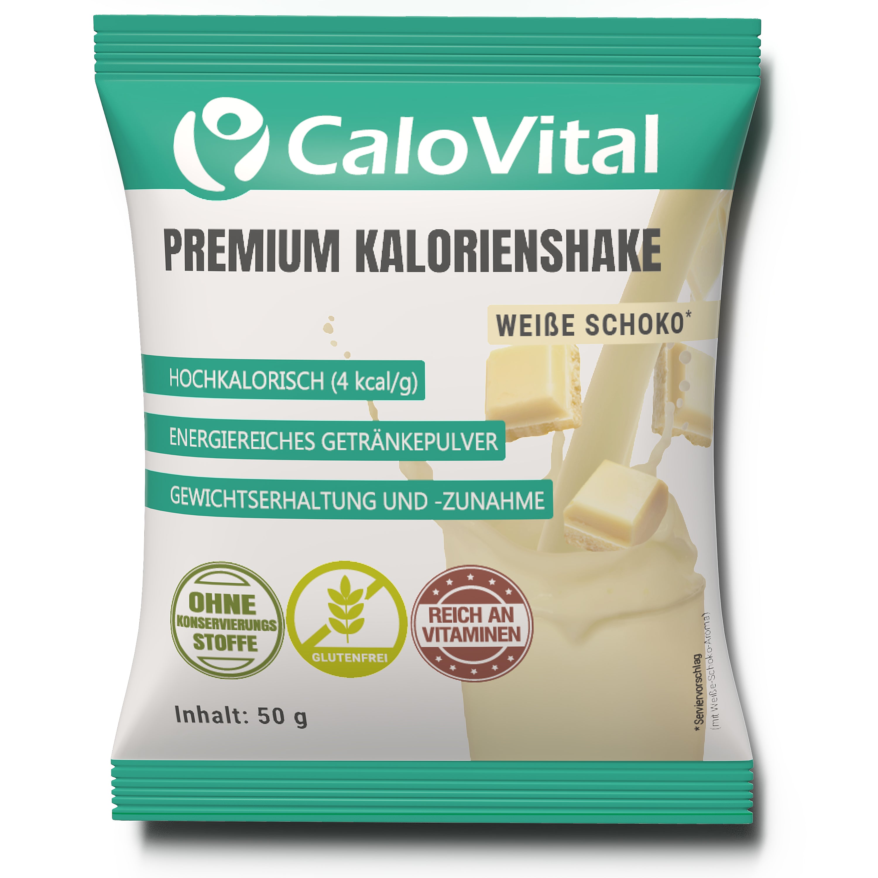 CaloVital Probierpaket: Hochkalorische Trinknahrung für schnelle Gewichtszunahme | 50g Pulverbeutel als Sparbundle
