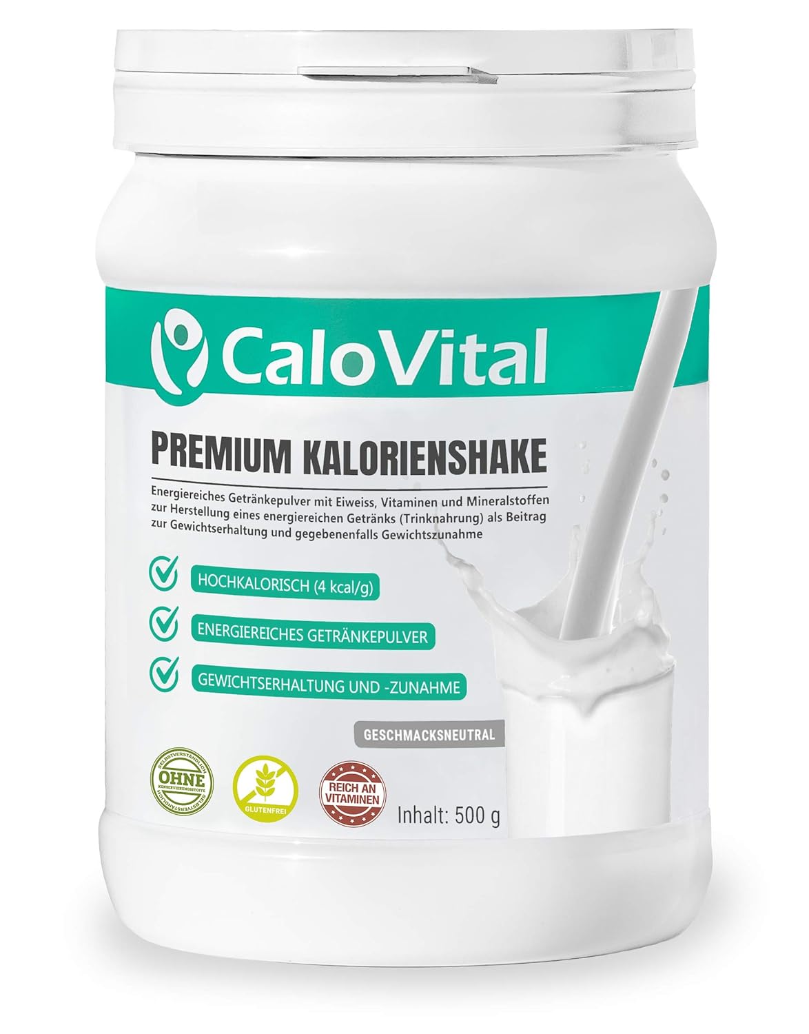 CaloVital- Premium Kalorienshake, Hochkalorische Trinknahrung- Gewichtszunahme Getränke