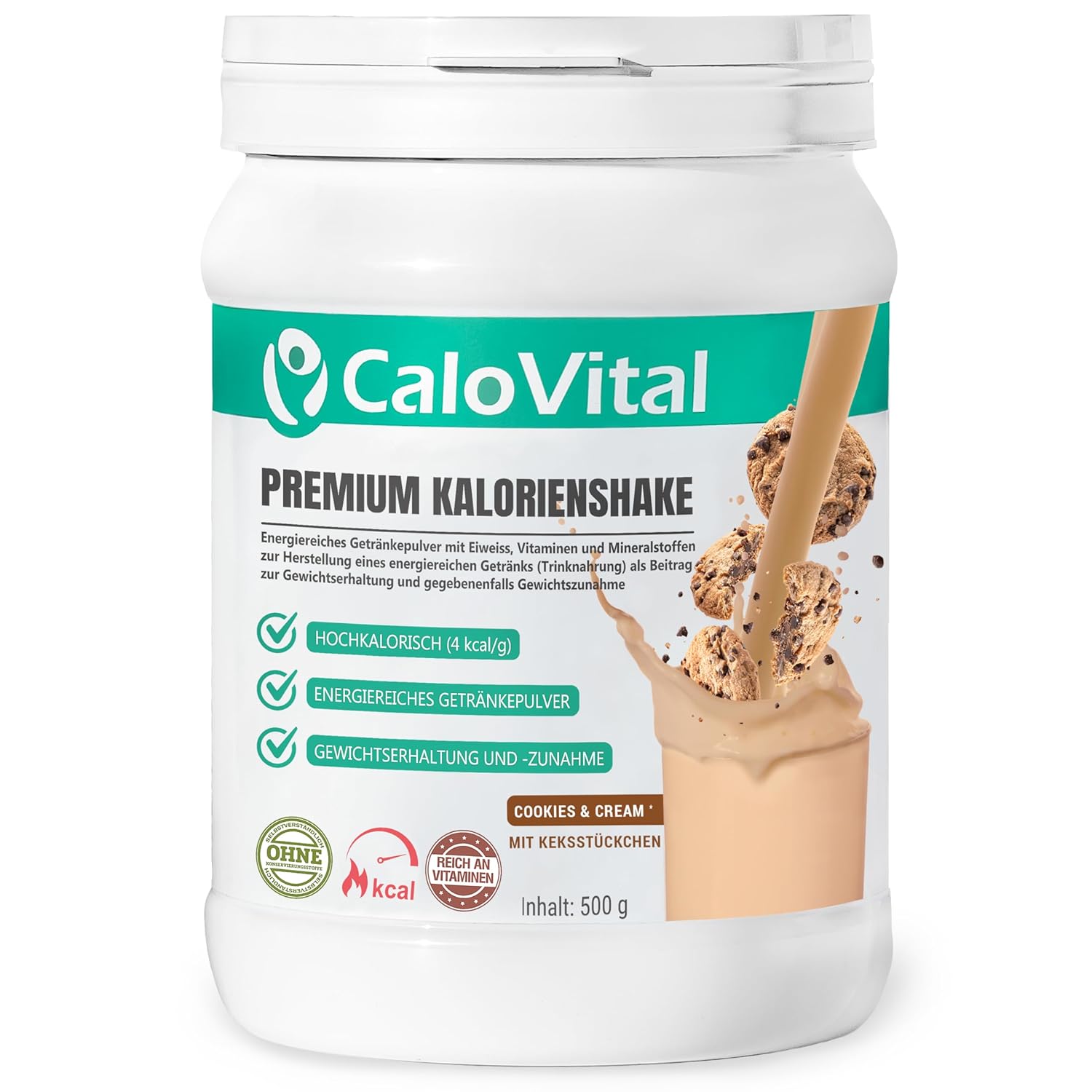 CaloVital- Premium Kalorienshake, Hochkalorische Trinknahrung- Gewichtszunahme Getränke