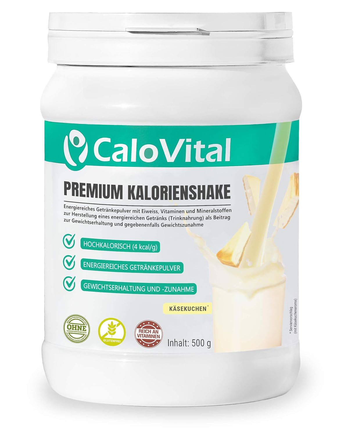 CaloVital- Premium Kalorienshake, Hochkalorische Trinknahrung- Gewichtszunahme Getränke