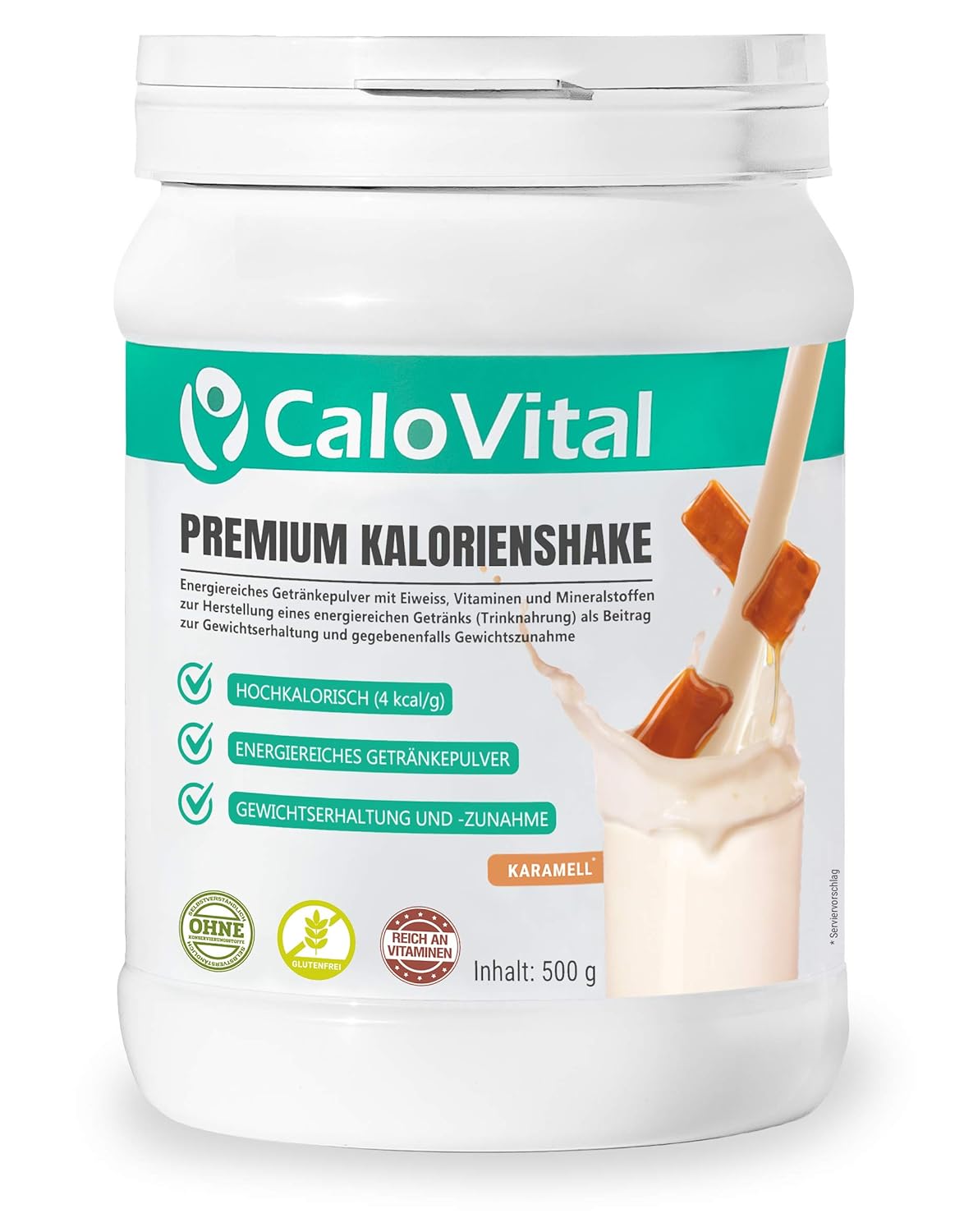 CaloVital- Premium Kalorienshake, Hochkalorische Trinknahrung- Gewichtszunahme Getränke
