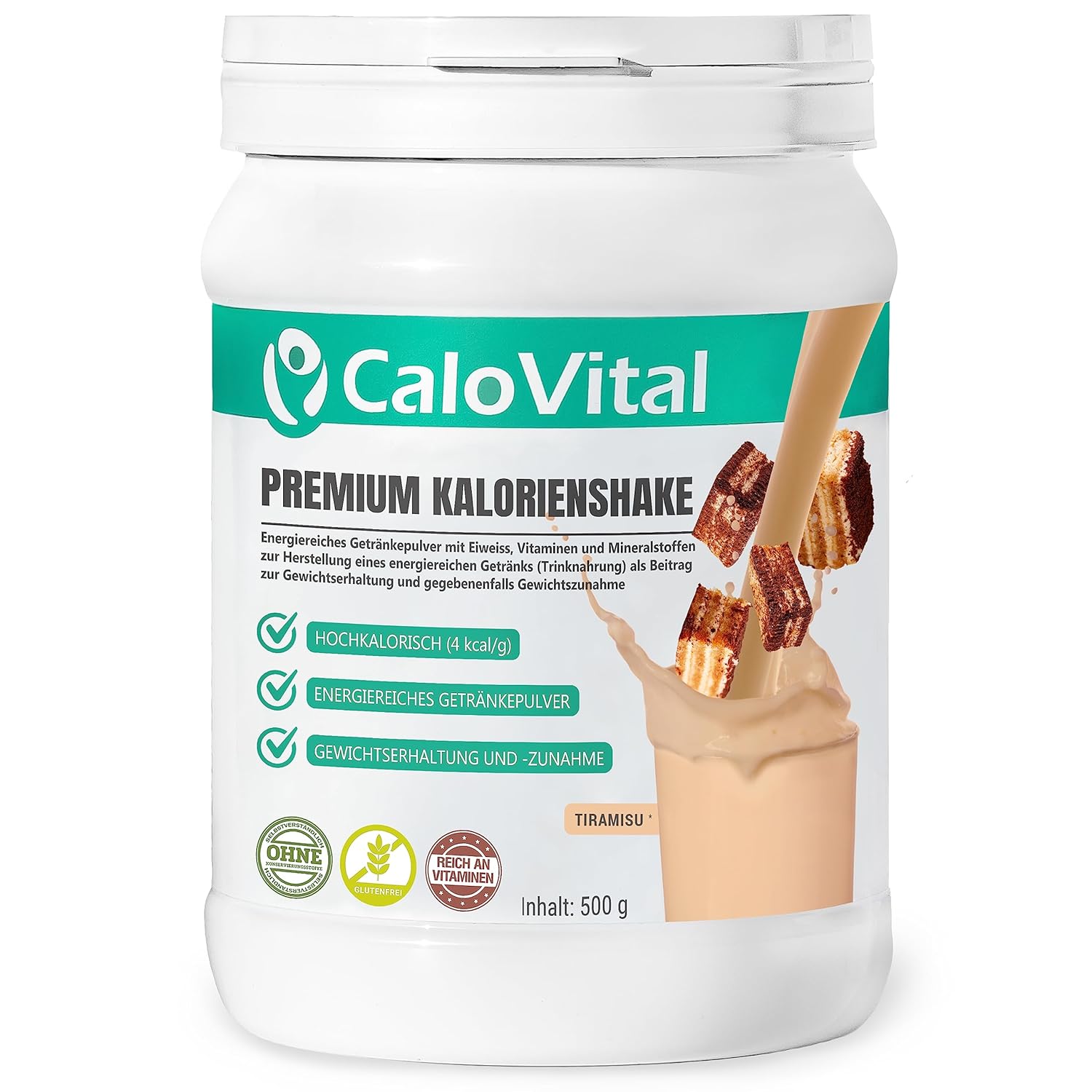 CaloVital- Premium Kalorienshake, Hochkalorische Trinknahrung- Gewichtszunahme Getränke