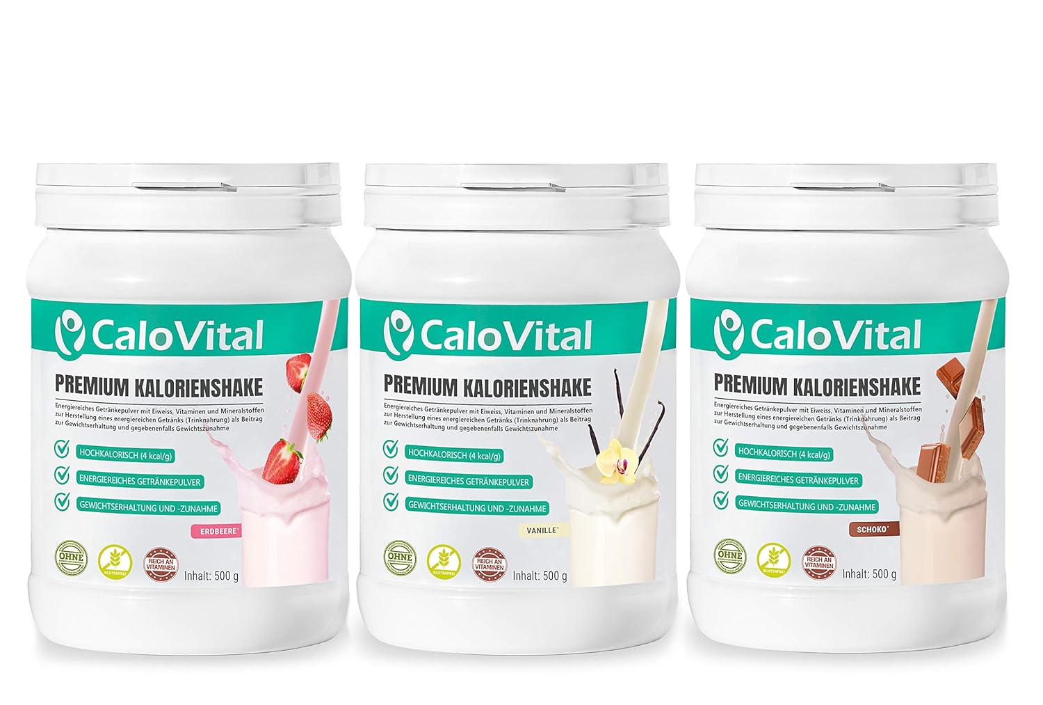 CaloVital- Premium Kalorienshake, Hochkalorische Trinknahrung- Gewichtszunahme Getränke
